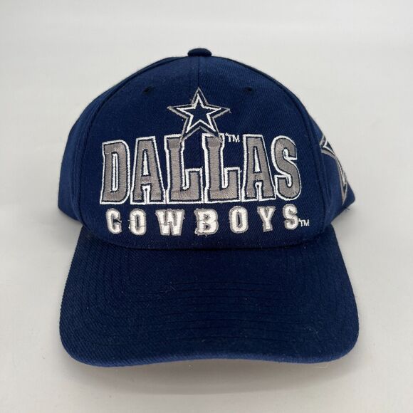 VTG Dallas Cowboys Back Script Snapback Hat Cap Blue Team NFL America's Team - Picture 1 of 9